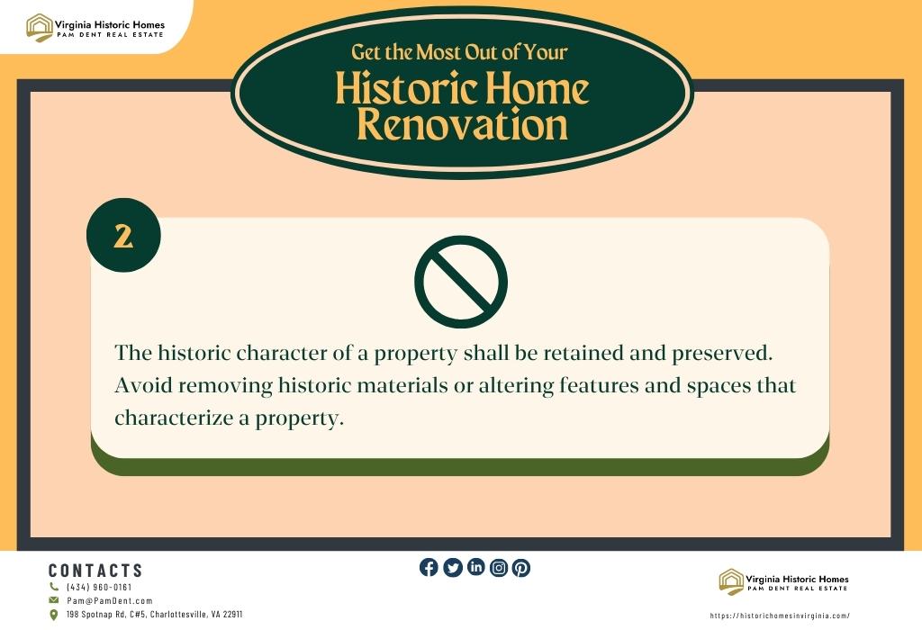 Historic Home Renovation Rule 2